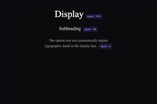 Optical Size — animated preview