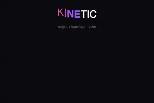 Kinetic Typography — animated preview