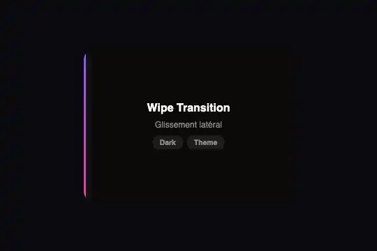 Wipe Transition — aperçu