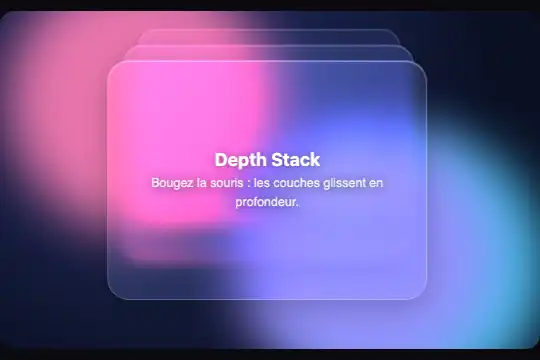 Glass Depth Stack — preview