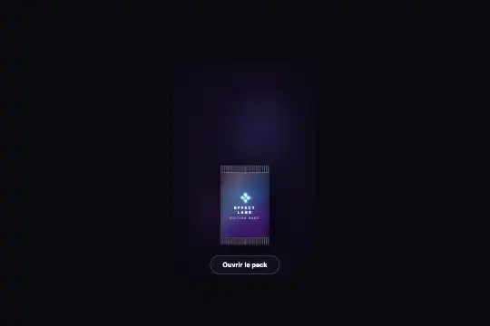 Holo Pack Opening — aperçu animé