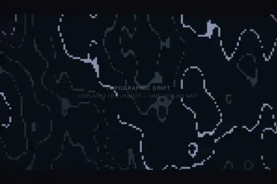 Topographic Drift — aperçu animé