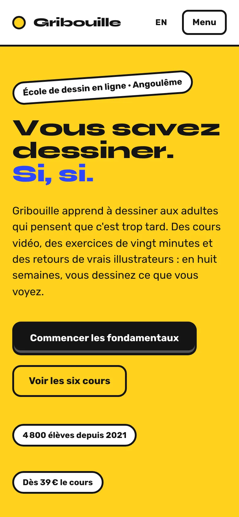 Gribouille sur téléphone