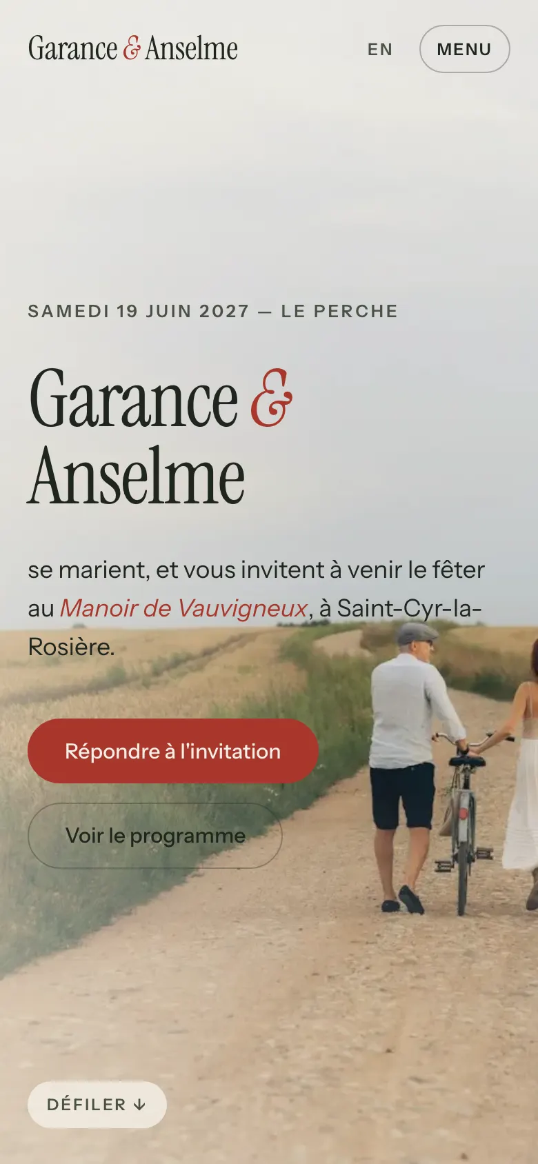 Garance & Anselme sur téléphone