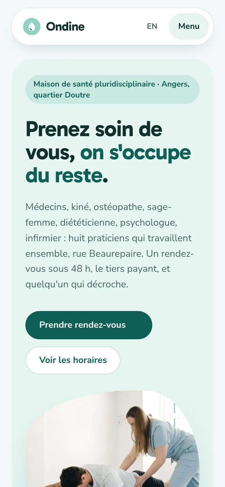 Ondine sur téléphone